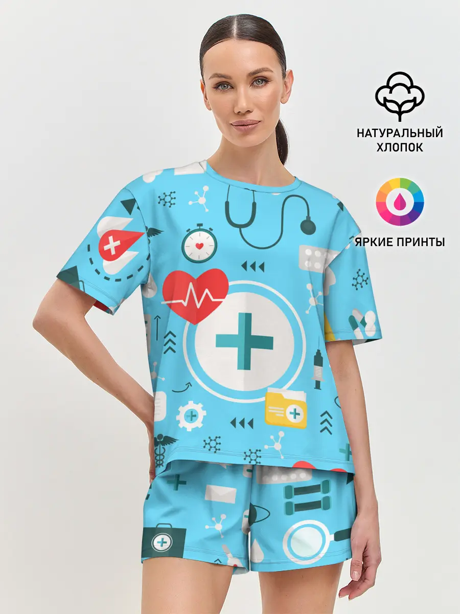 Женская пижама с шортами / Лучший доктор
