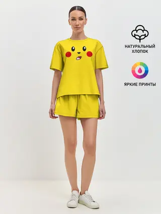 Женская пижама с шортами / ПИКАЧУ