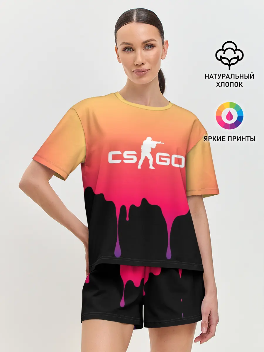Женская пижама с шортами / CS GO GRADIENT