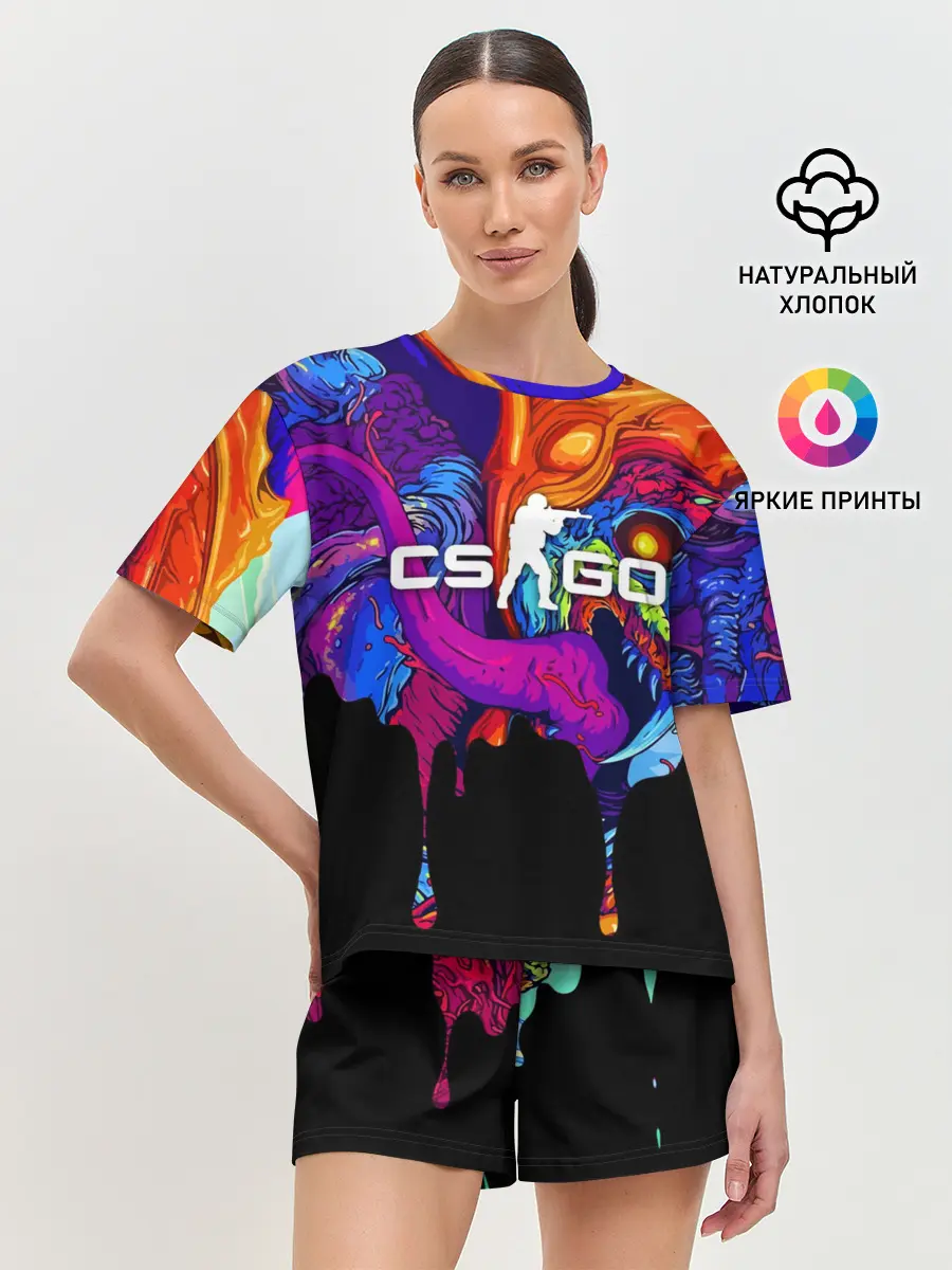 Женская пижама с шортами / CS GO HYPER BEAST