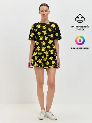 Женская пижама с шортами / ПИКАЧУ