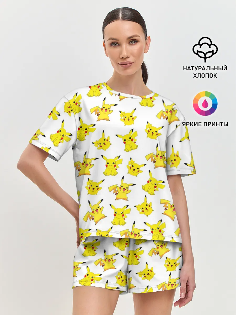 Женская пижама с шортами / ПИКАЧУ