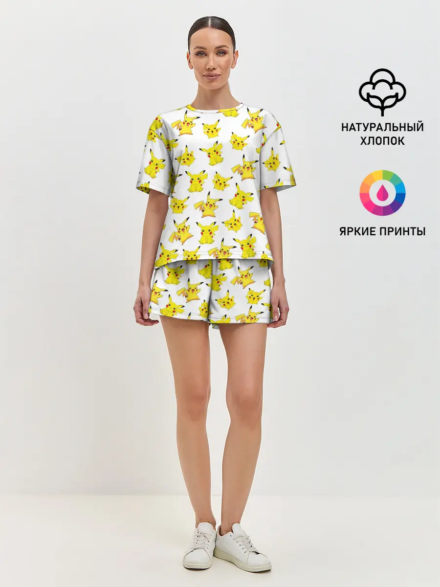Женская пижама с шортами / ПИКАЧУ