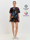 Женская пижама с шортами / КОСМИЧЕСКИЕ ВОЛНЫ