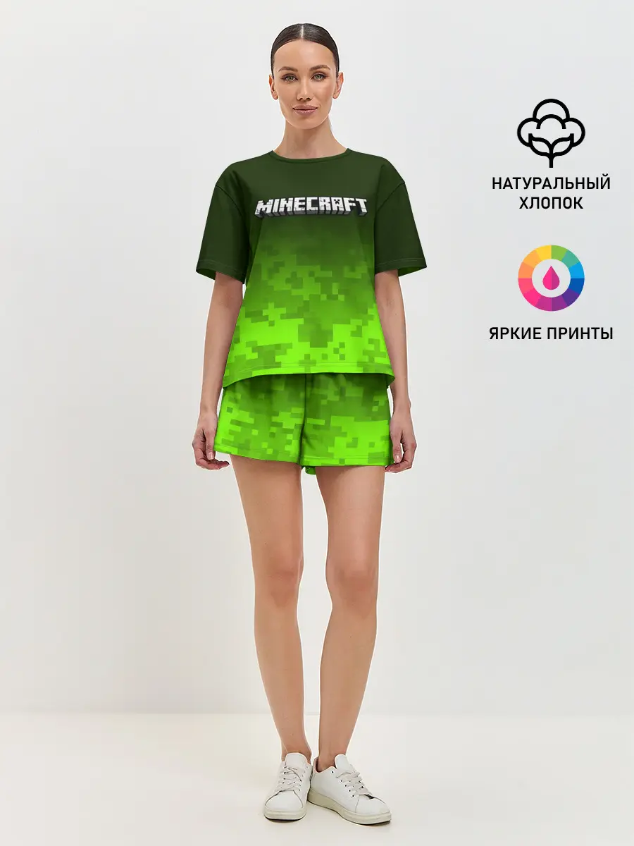 Женская пижама с шортами / MINECRAFT / МАЙНКРАФТ