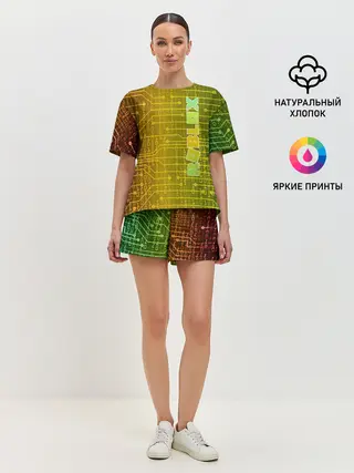 Женская пижама с шортами / Roblox