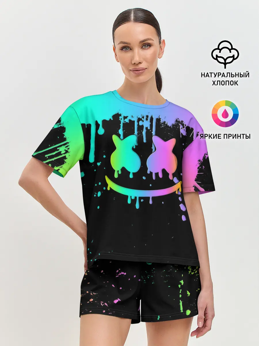 Женская пижама с шортами / MARSHMELLO