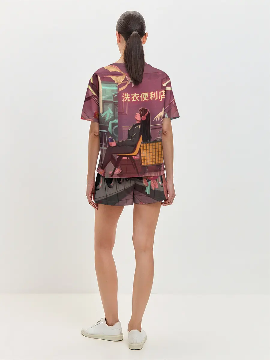 Женская пижама с шортами / Стирка