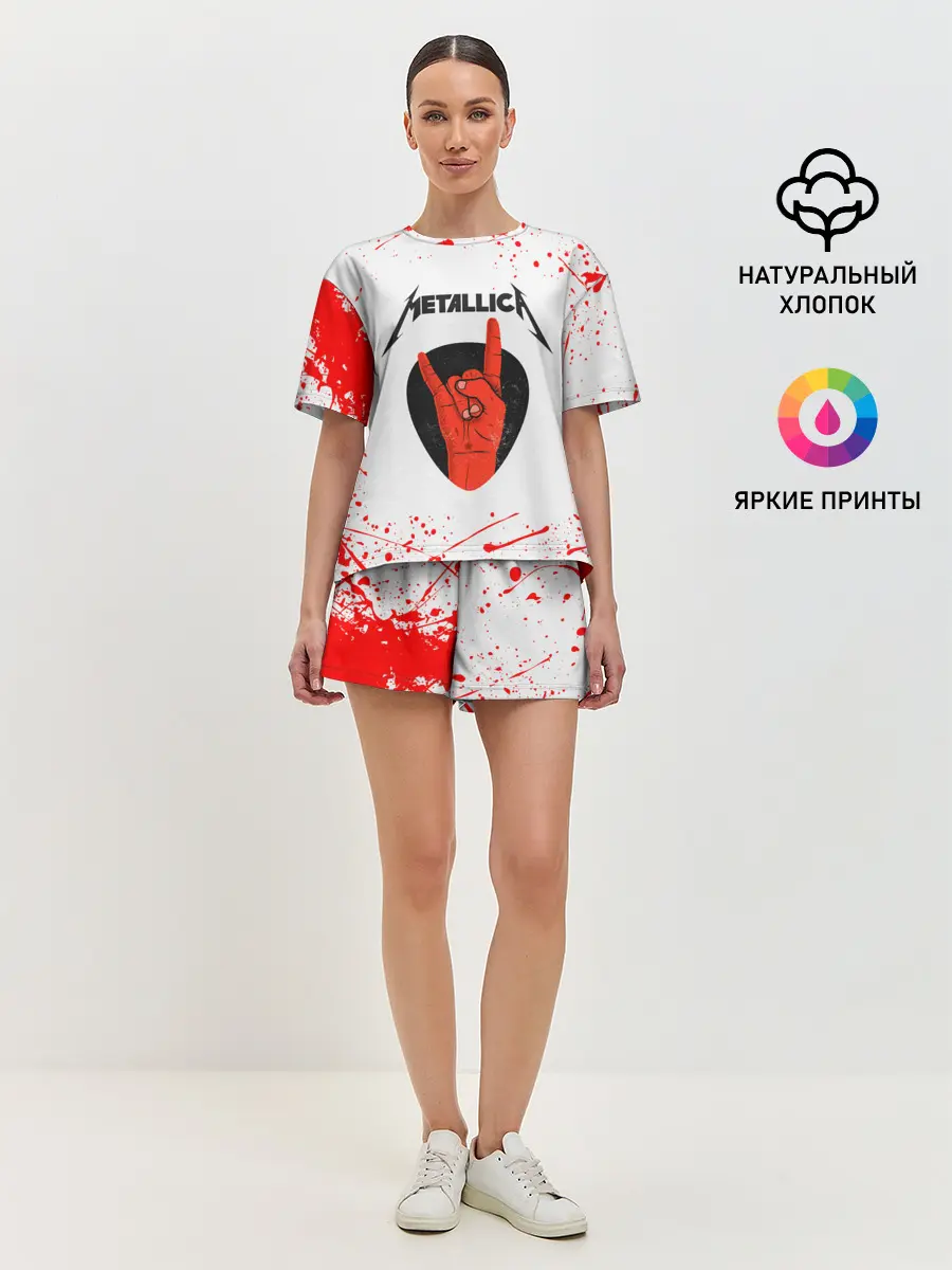Женская пижама с шортами / METALLICA