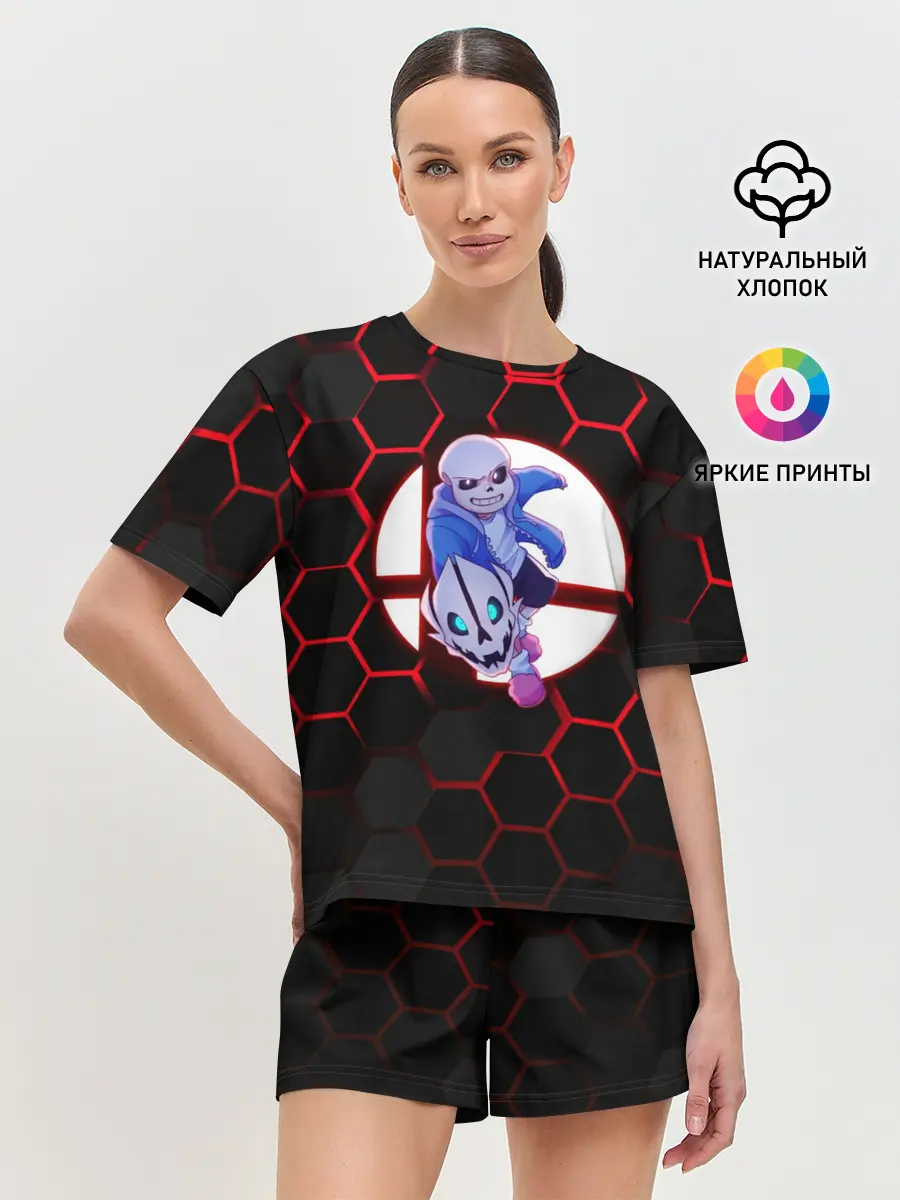 Женская пижама с шортами / Sans | Hexagon