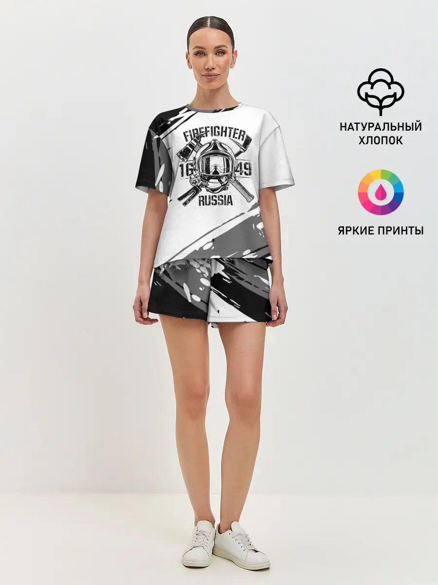 Женская пижама с шортами / FIREFIGHTER 1649 RUSSIA
