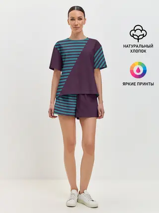 Женская пижама с шортами / texture