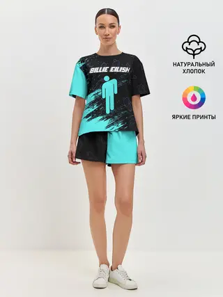 Женская пижама с шортами / BILLIE EILISH / БИЛЛИ АЙЛИШ