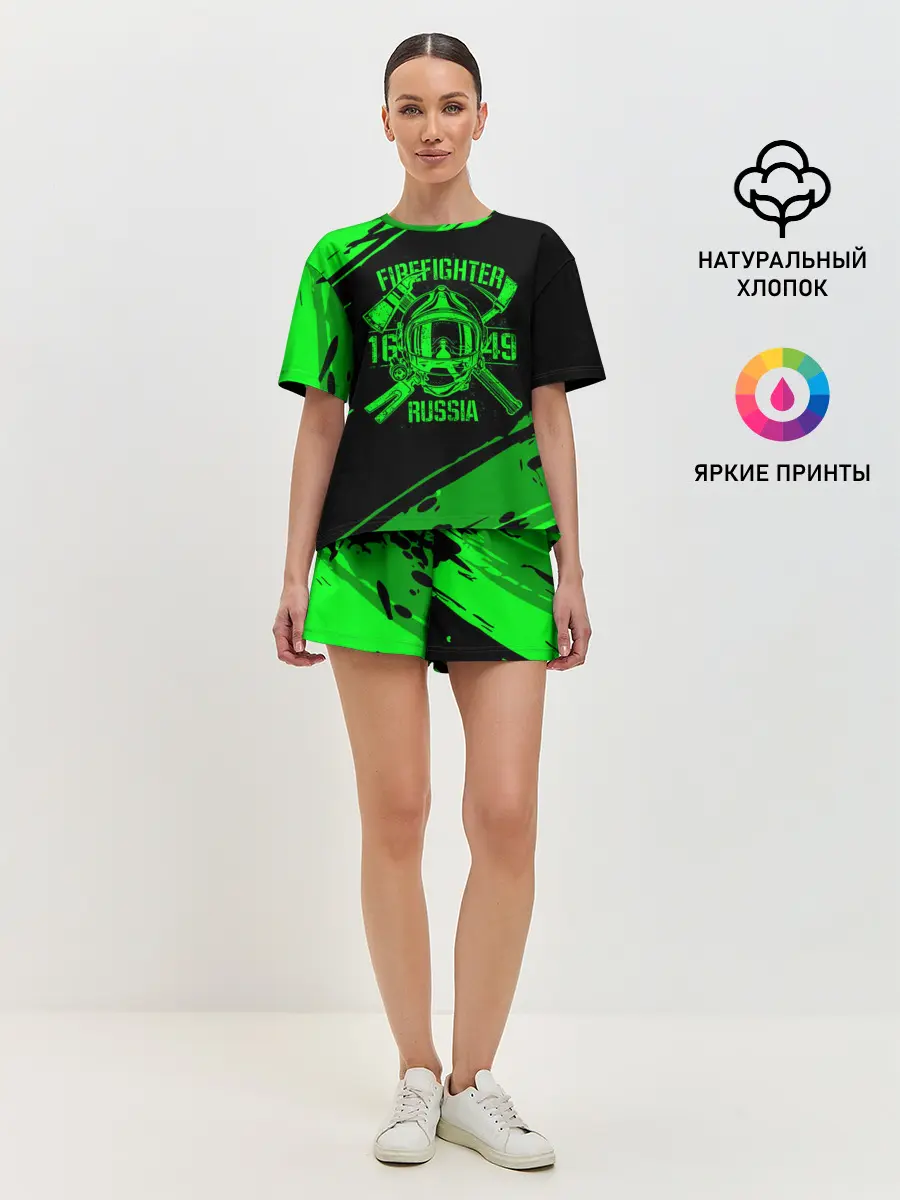 Женская пижама с шортами / FIREFIGHTER 1649 RUSSIA