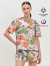 Женская пижама с шортами / Цветы