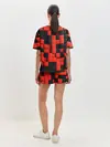 Женская пижама с шортами / КУБИКИ 3D