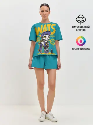 Женская пижама с шортами / Граффити Wats