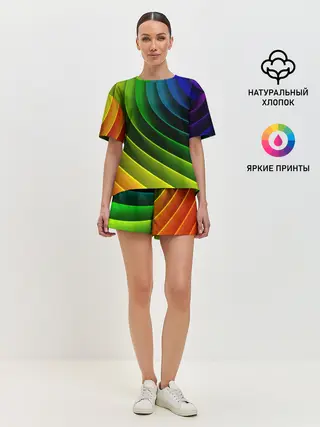 Женская пижама с шортами / Color