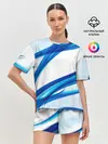 Женская пижама с шортами / STRIPES BLUE
