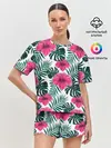 Женская пижама с шортами / Гавайский гибискус