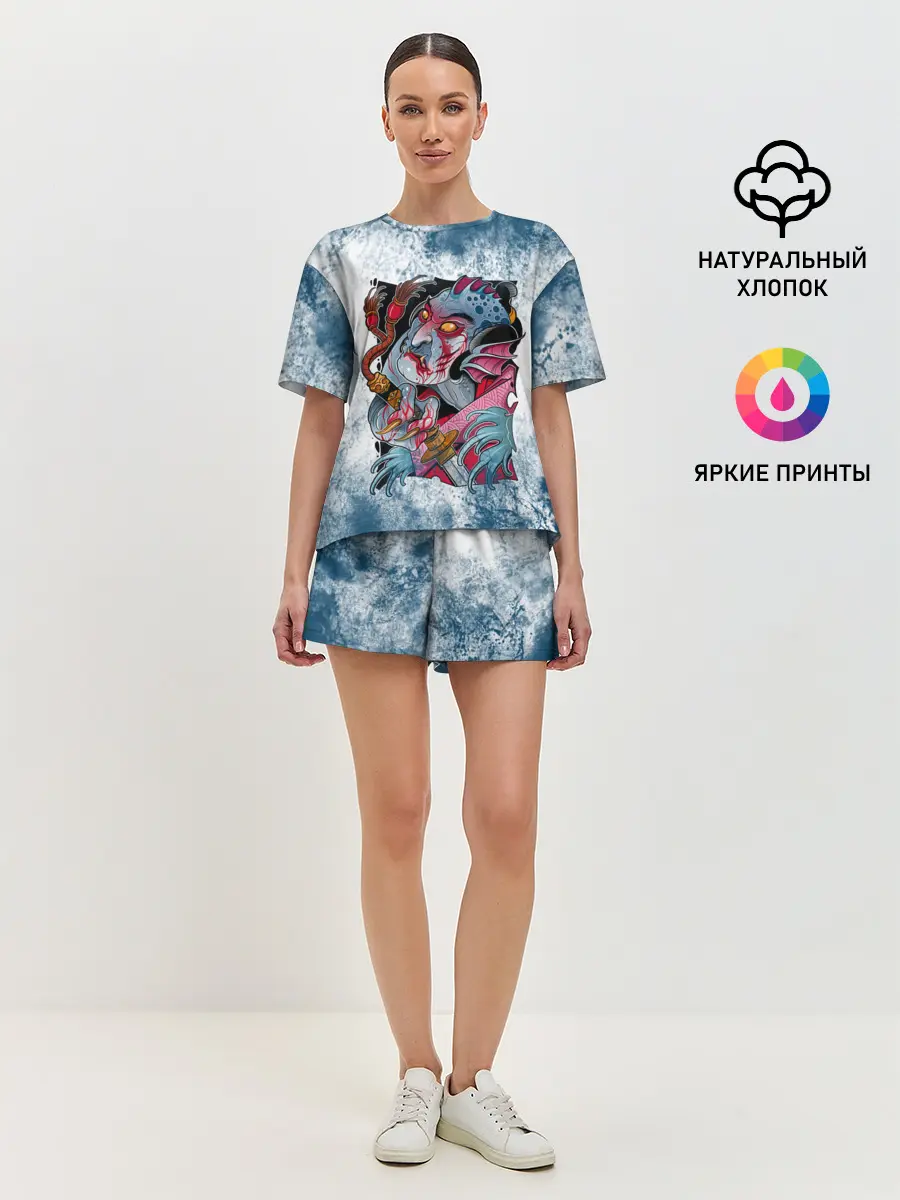 Женская пижама с шортами / Водяной | Мифология
