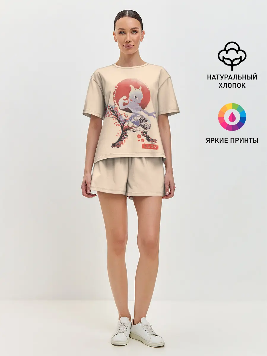 Женская пижама с шортами / Mewtwo