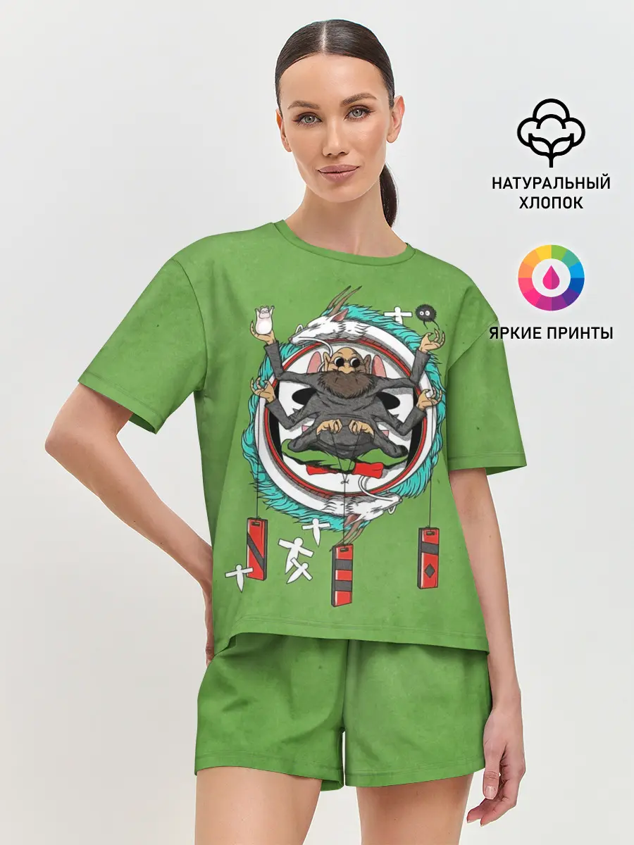 Женская пижама с шортами / Дедушка Камадзи