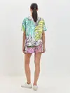 Женская пижама с шортами / ТЕКСТУРА ТРОПИКИ