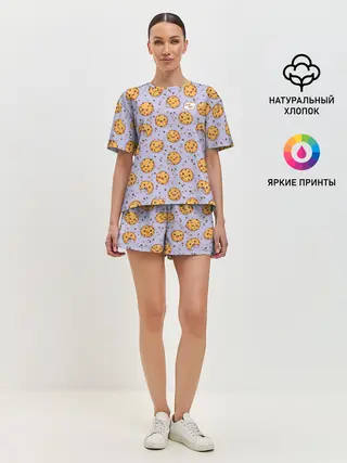 Женская пижама с шортами / Eat me