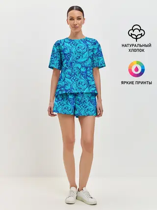 Женская пижама с шортами / Флора | Flora