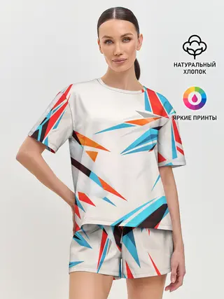 Женская пижама с шортами / ОСКОЛКИ