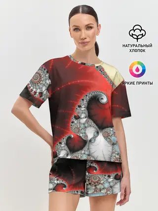 Женская пижама с шортами / ABSTRACT&FRACTAL