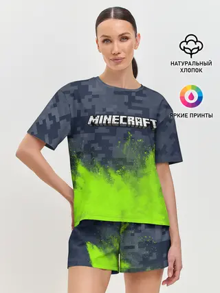 Женская пижама с шортами / MINECRAFT / МАЙНКРАФТ