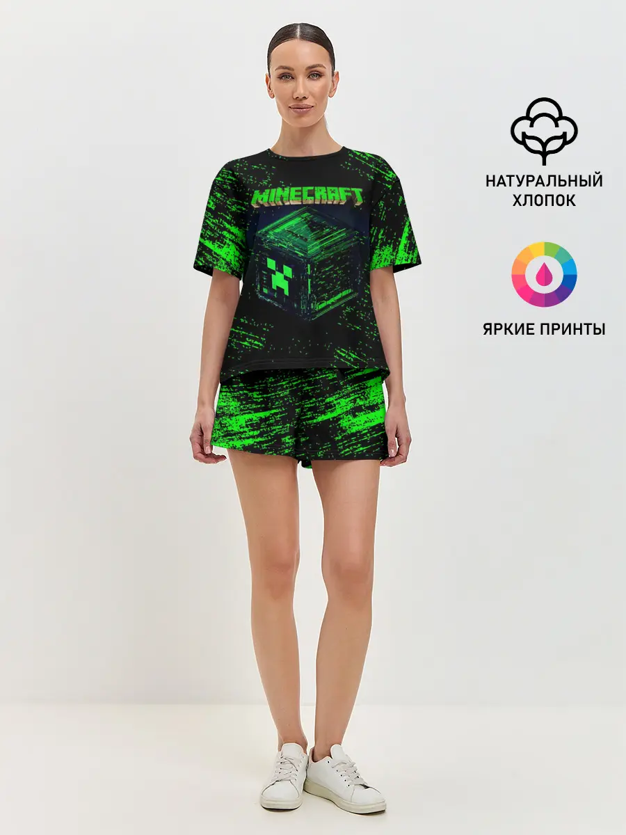 Женская пижама с шортами / MINECRAFT