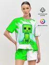 Женская пижама с шортами / MINECRAFT CREEPER
