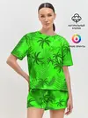 Женская пижама с шортами / ПАЛЬМЫ | ЛЕТО | TROPICAL