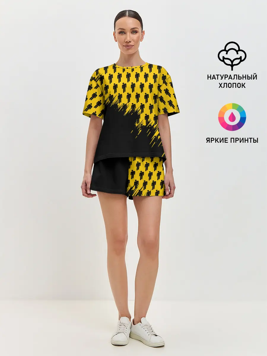 Женская пижама с шортами / Billie Eilish.