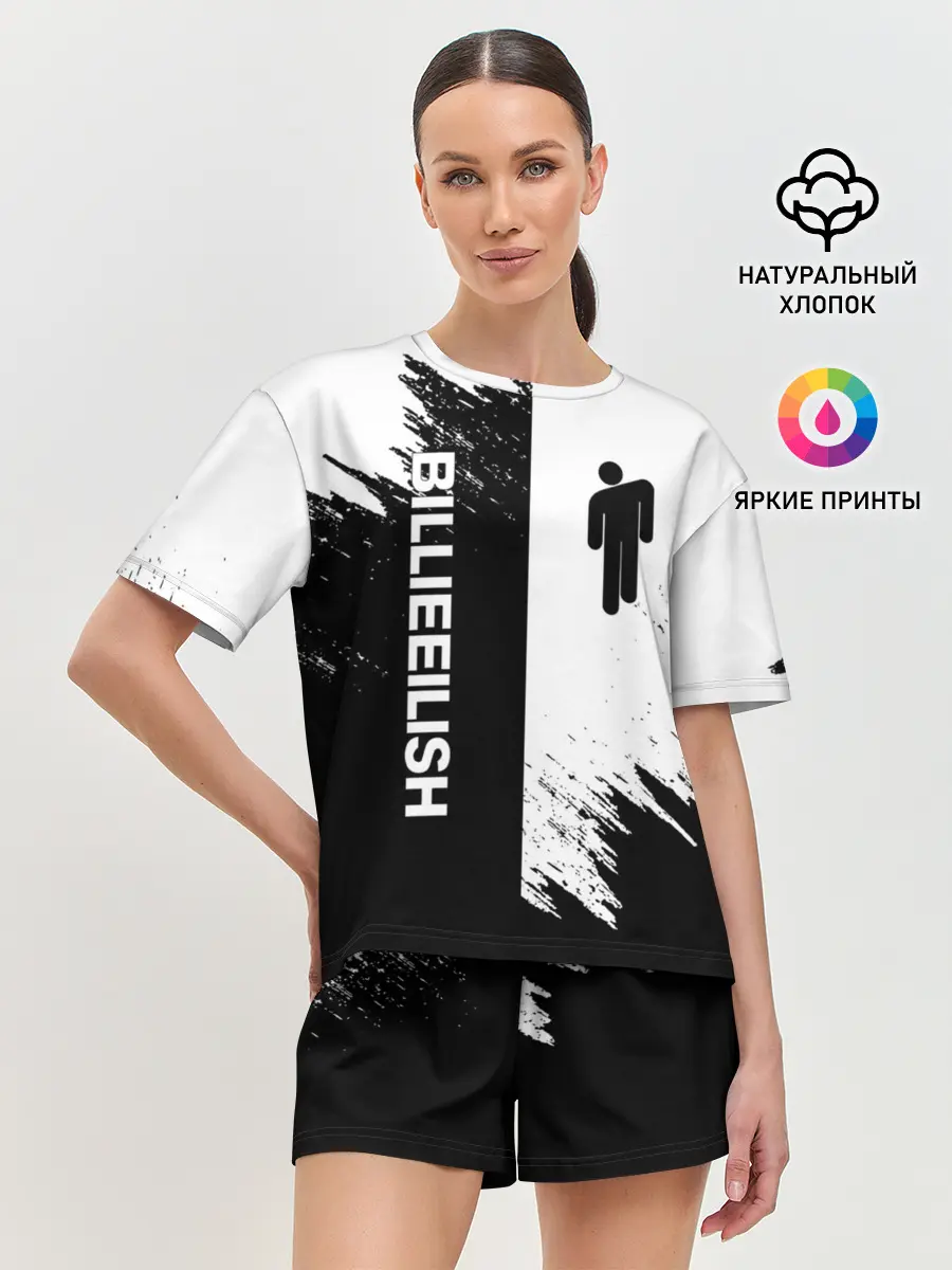 Женская пижама с шортами / BILLIE EILISH / БИЛЛИ АЙЛИШ