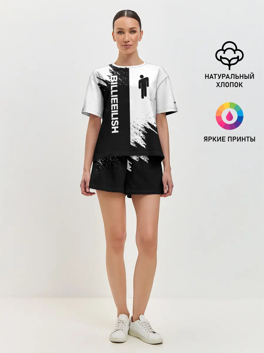 Женская пижама с шортами / BILLIE EILISH / БИЛЛИ АЙЛИШ