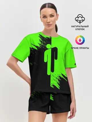 Женская пижама с шортами / BILLIE EILISH / БИЛЛИ АЙЛИШ