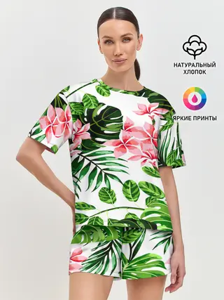 Женская пижама с шортами / ЛЕТО ТЕКСТУРА