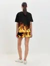 Женская пижама с шортами / Огонь