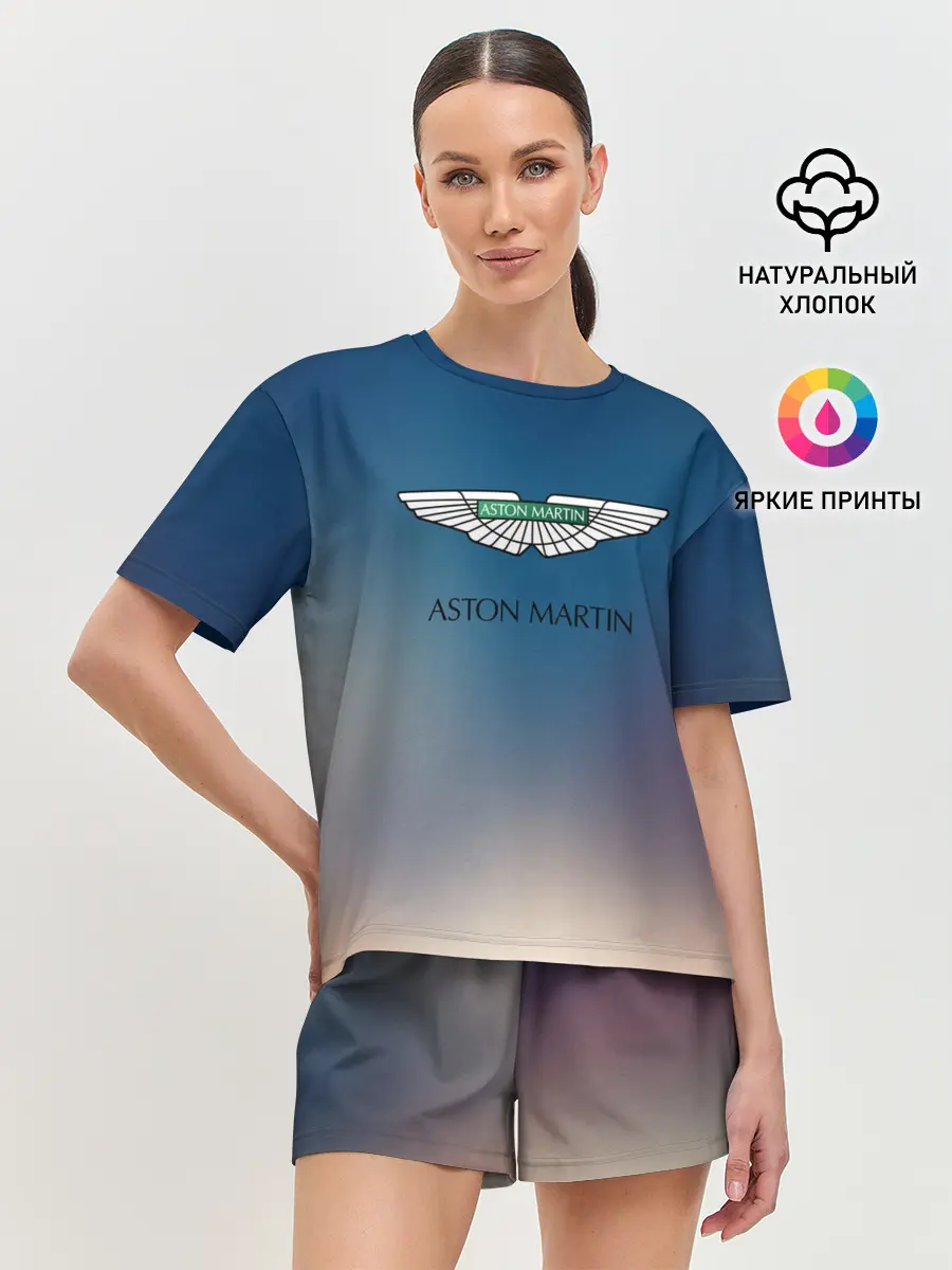 Женская пижама с шортами / aston martin