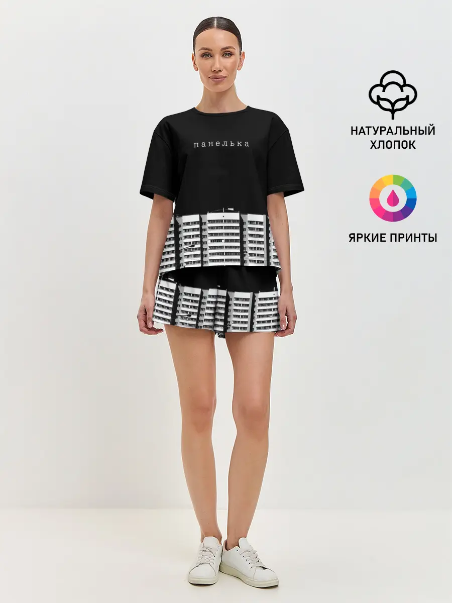 Женская пижама с шортами / Панелька