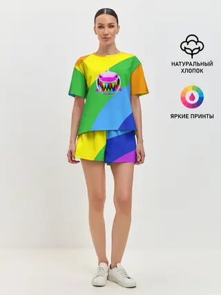Женская пижама с шортами / 6ix9ine