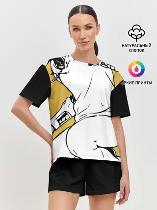 Женская пижама с шортами / Генос One Punch Man