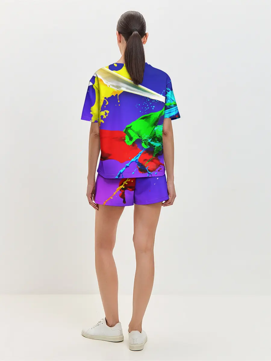 Женская пижама с шортами / НЕОНОВЫЙ КРАСКИ