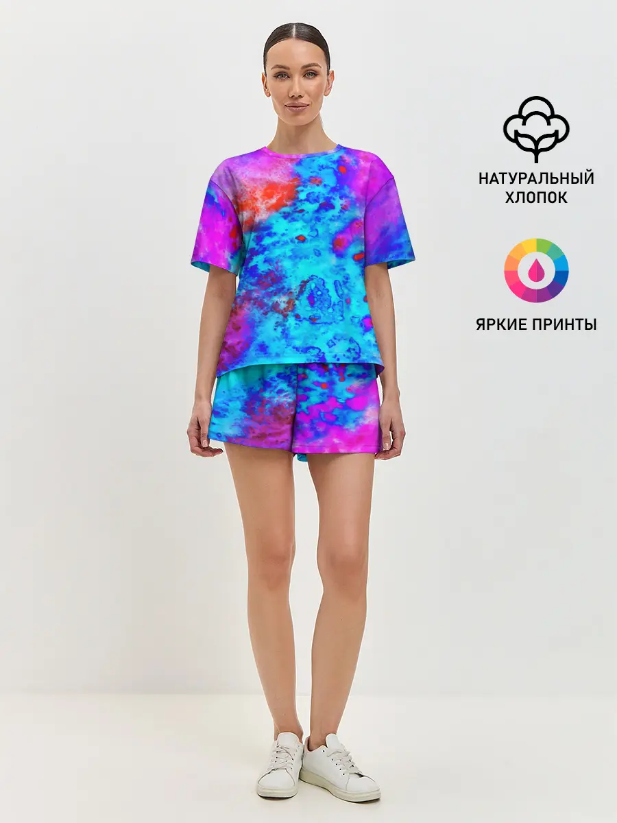 Женская пижама с шортами / ABSTRACTION COLORS