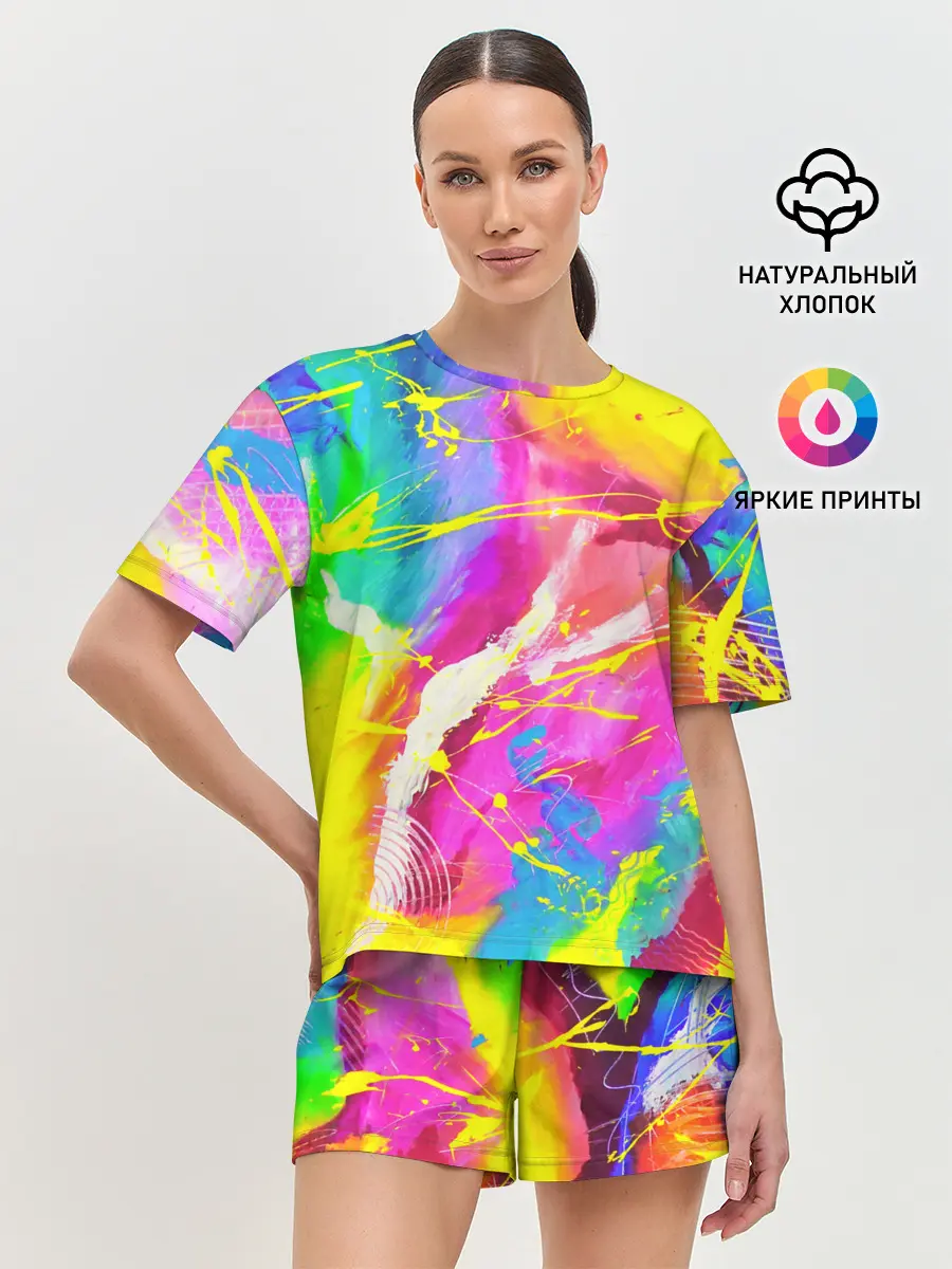 Женская пижама с шортами / ТИ-ДАЙ