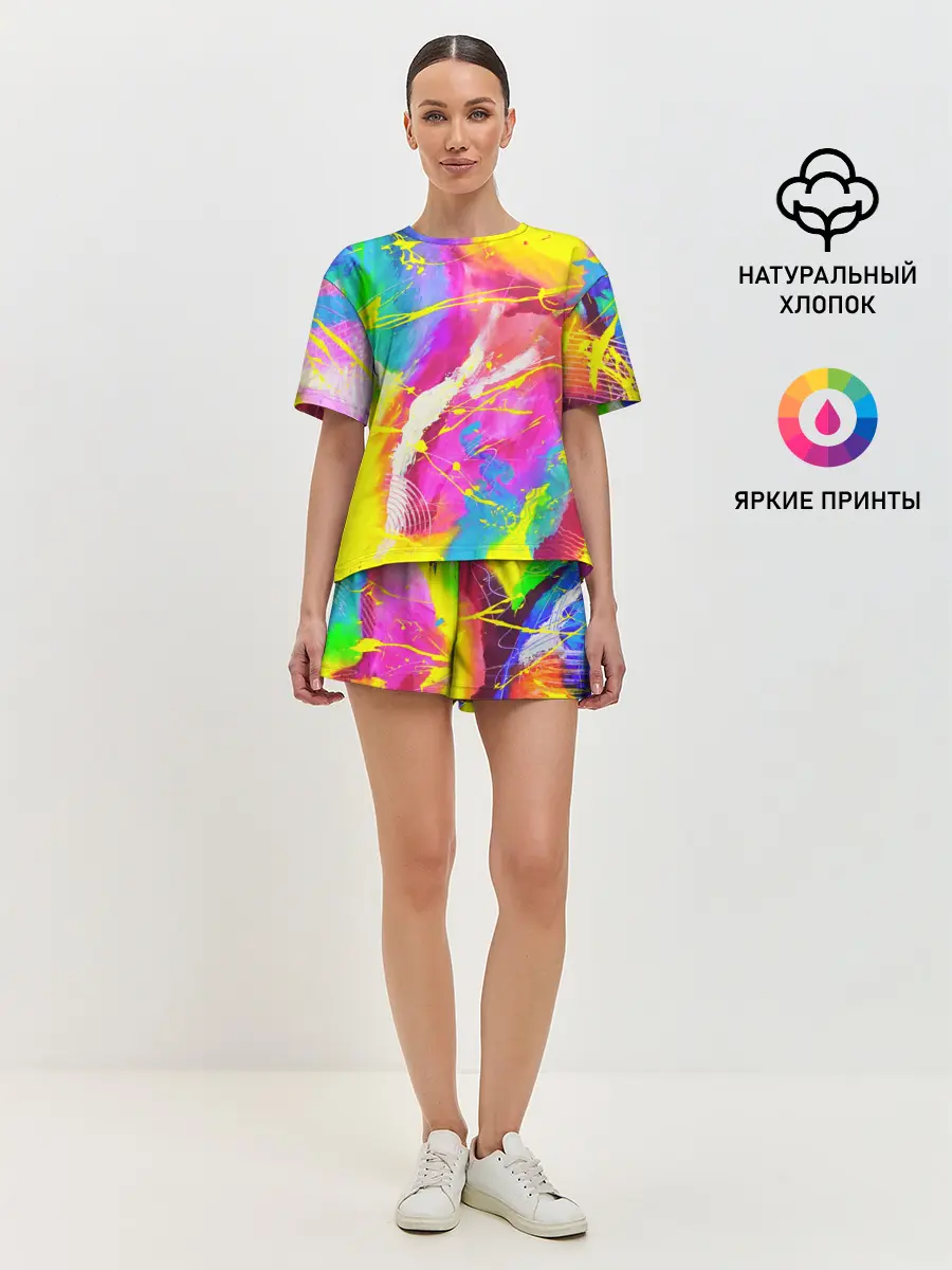 Женская пижама с шортами / ТИ-ДАЙ